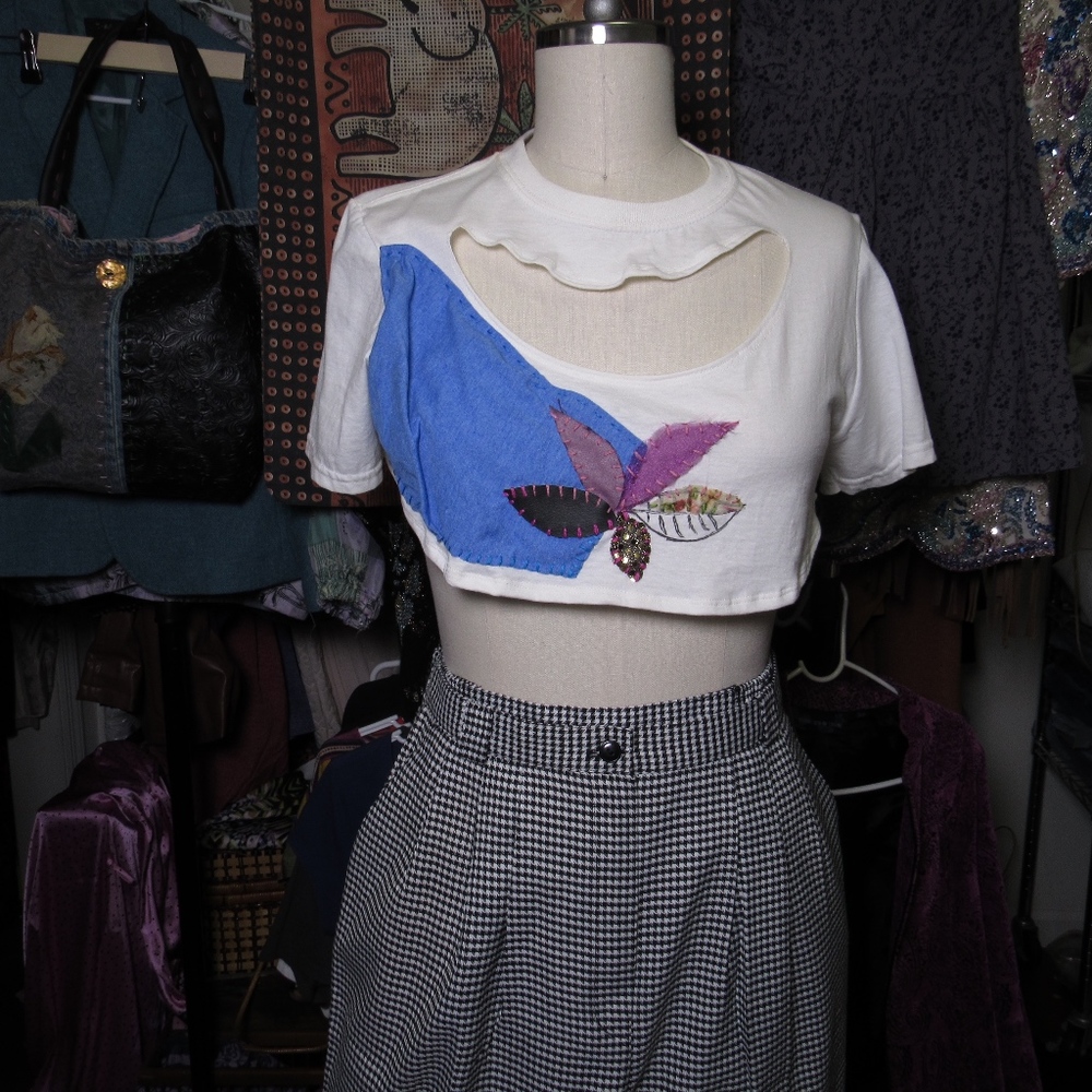 Handmade t shirt, Crop top